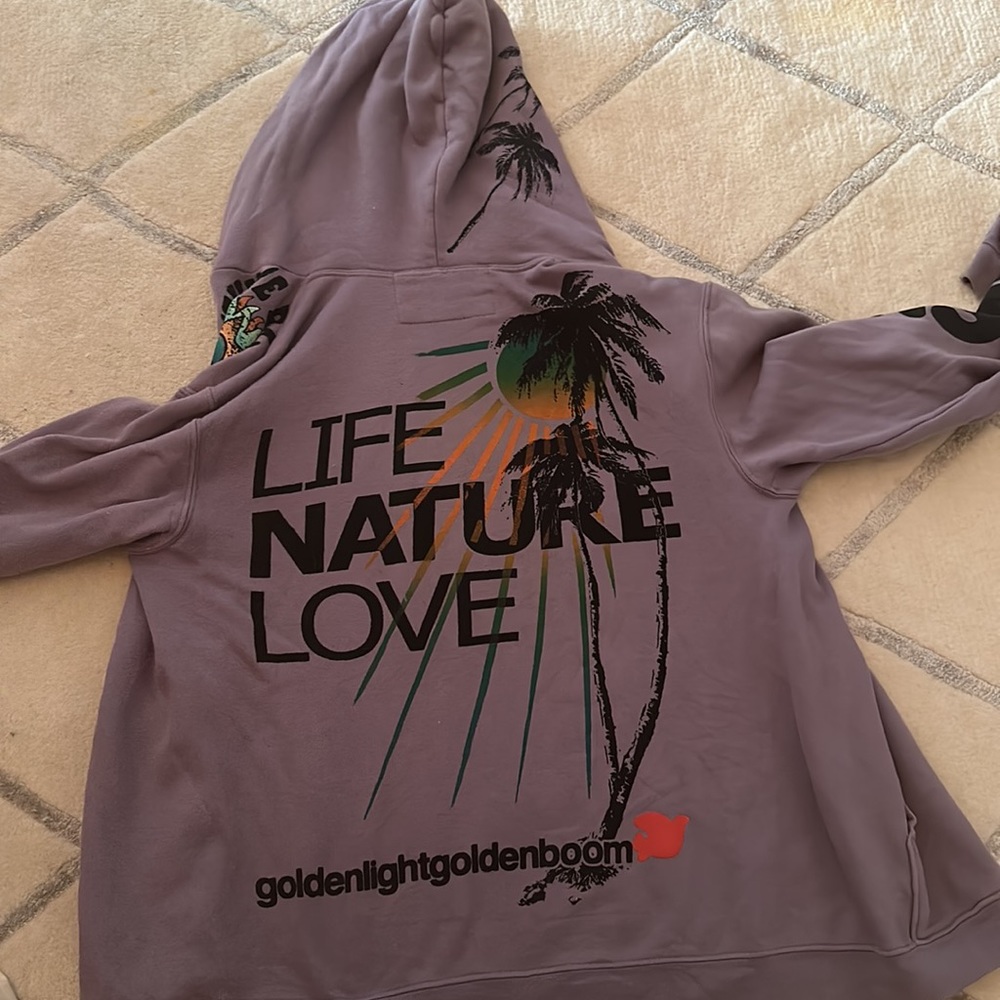 free city purple zip up great condition